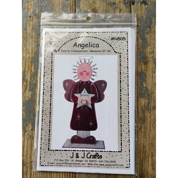 5/$25 “Angelica” N505 Pattern 1998 Measures 32” Tall Wood Figure - Picture 1 of 8